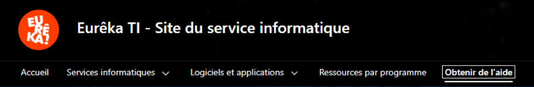 Eurêka TI - Site du service informatique